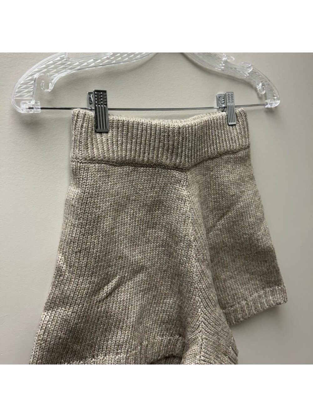 The Drop Adrienne Pull On Sweater Knit Shorts Heather Mushroom - Picture 3 of 4